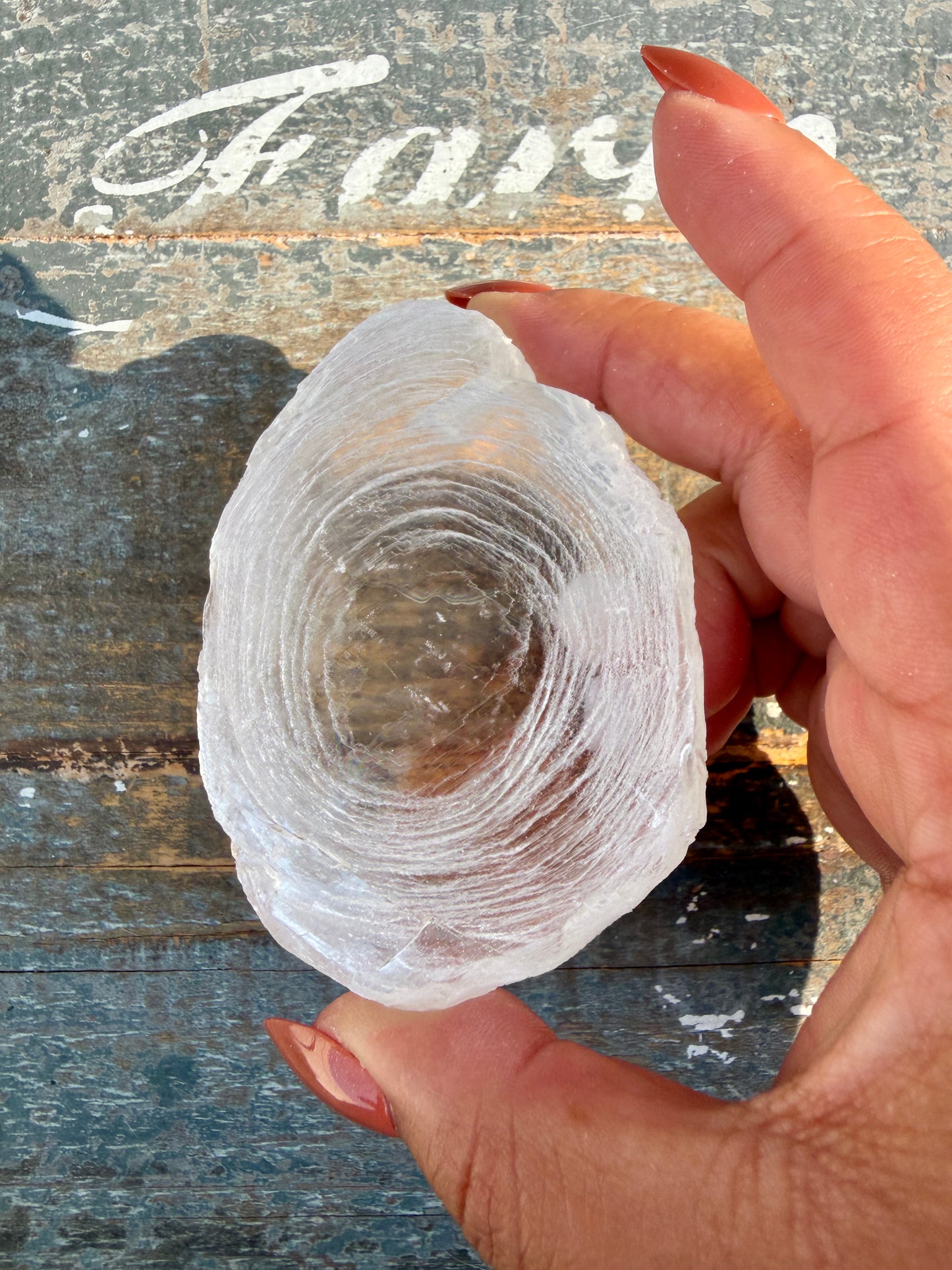 Gorgeous Finger Print Selenite | Opt O