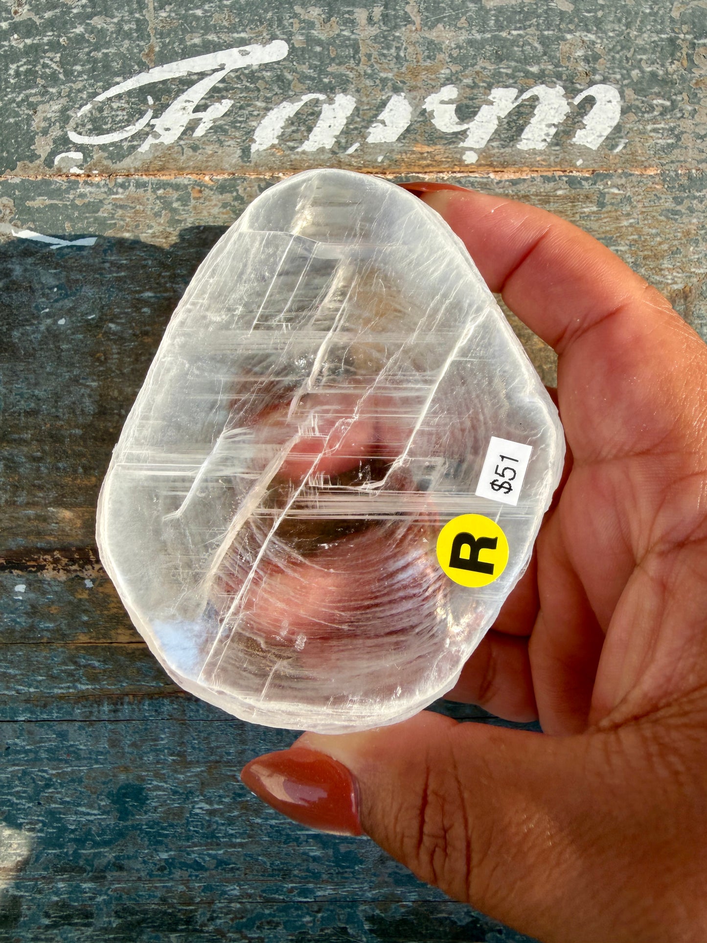 Gorgeous Finger Print Selenite | Opt R