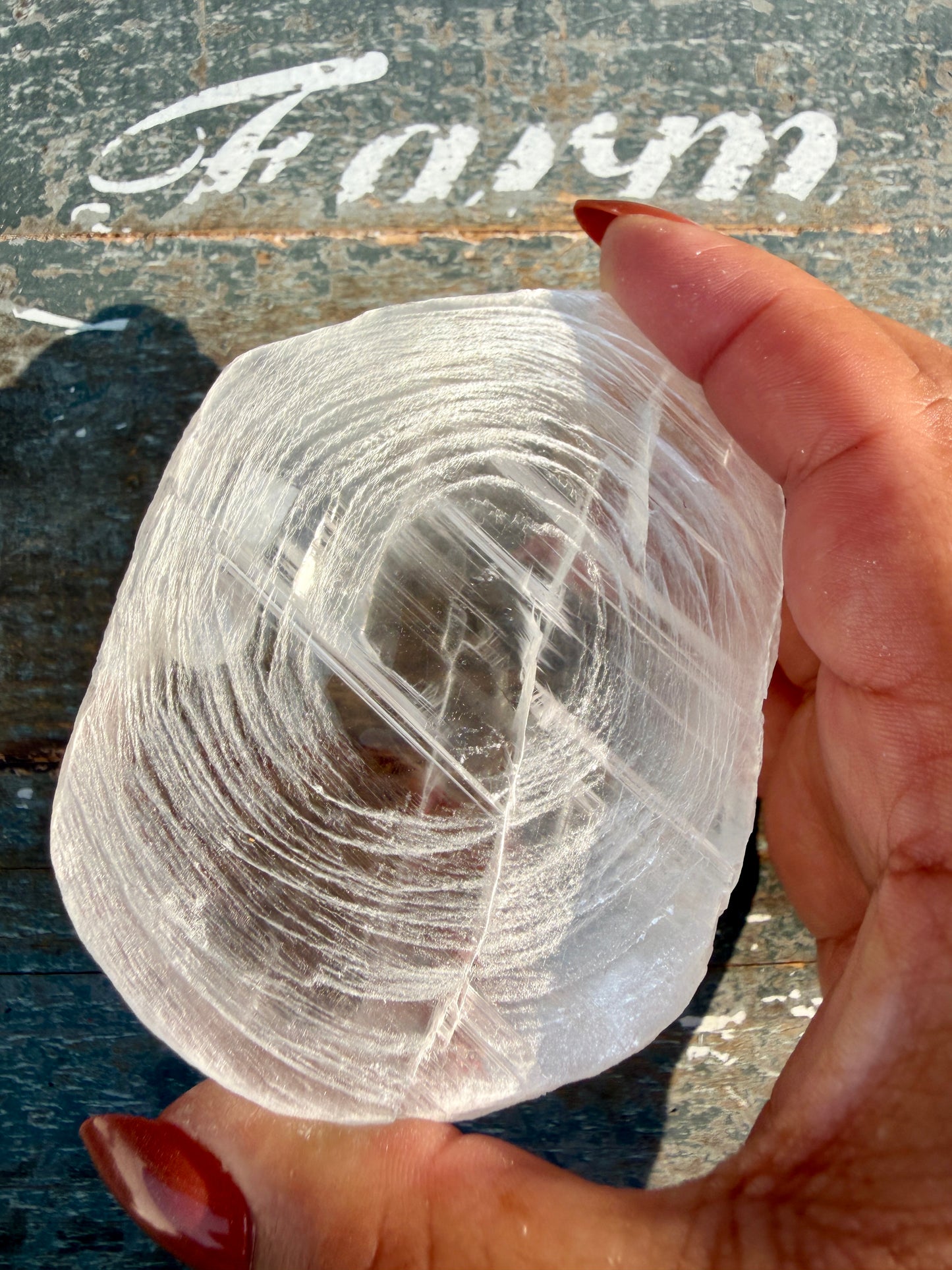 Gorgeous Finger Print Selenite | Opt R