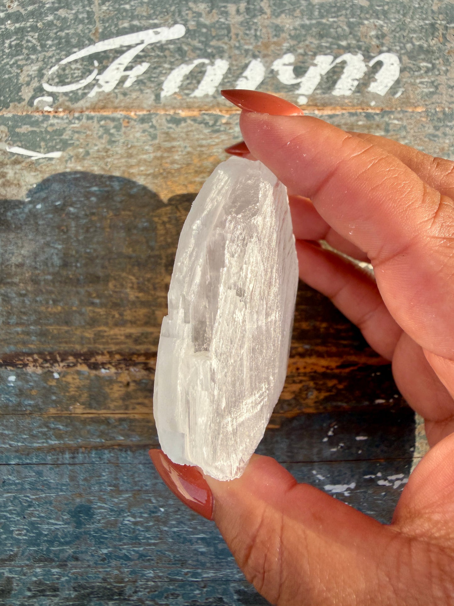 Gorgeous Finger Print Selenite | Opt P