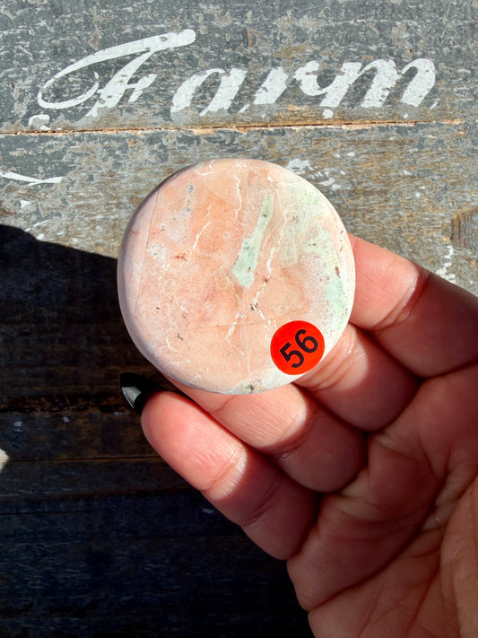 Colorful Unicorn Jasper Medallion | India | Opt 56