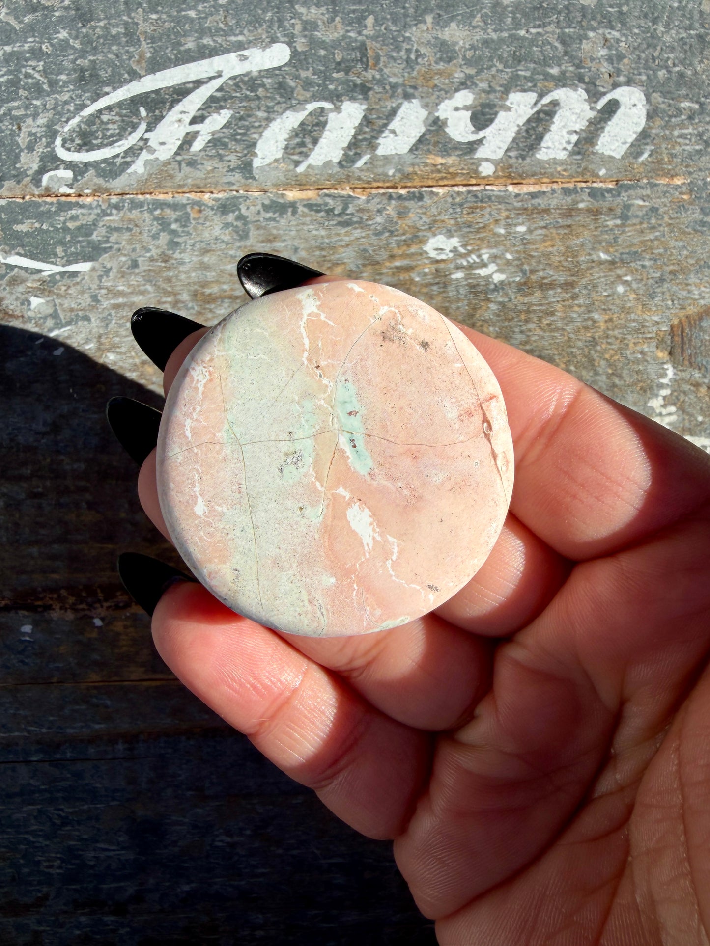 Colorful Unicorn Jasper Medallion | India | Opt 56
