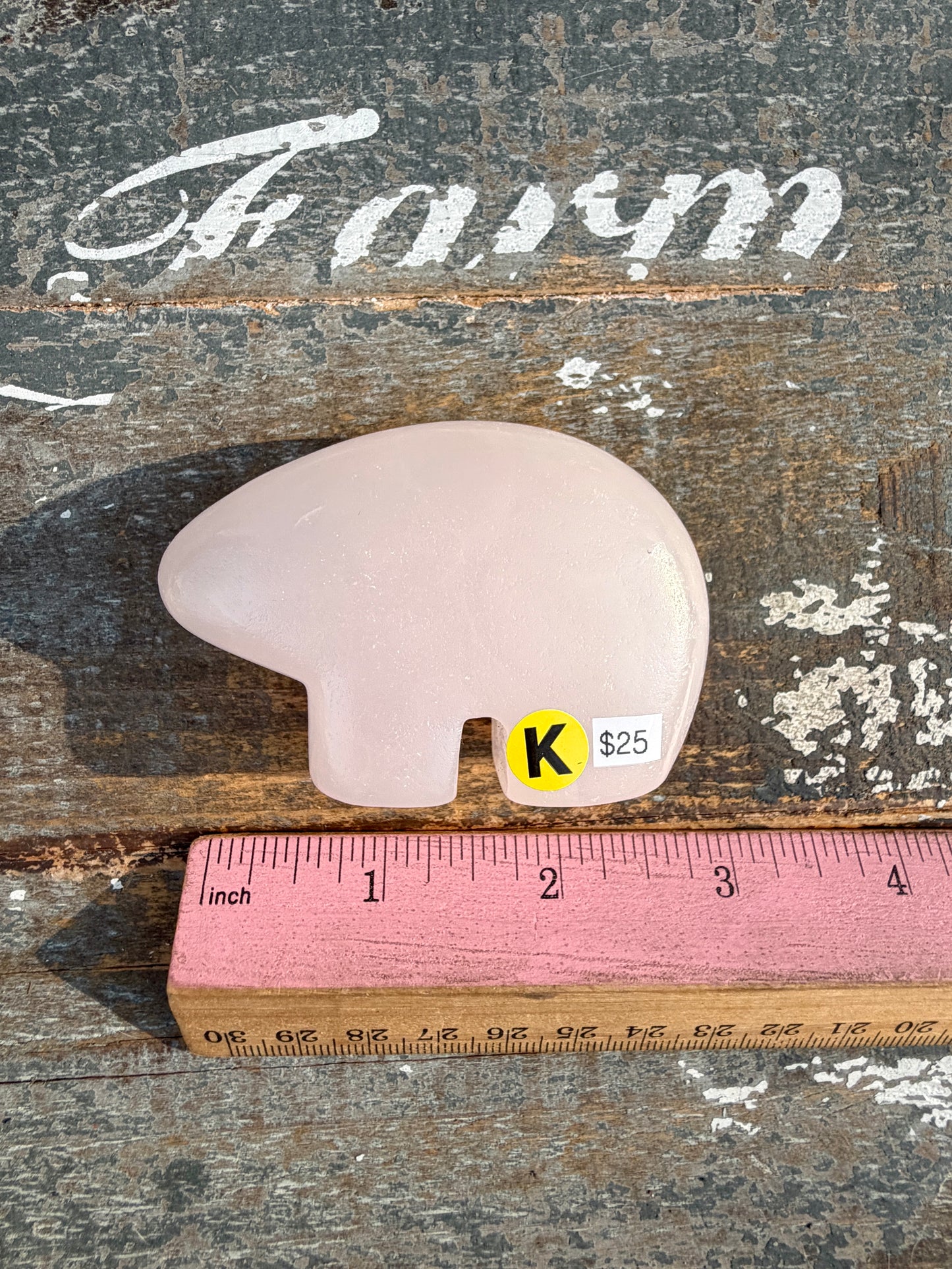 Gorgeous Pink Calcite Bear | Opt K (UV reactive)