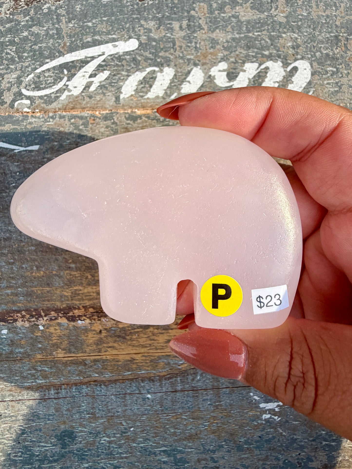 Gorgeous Pink Calcite Bear | Opt P (UV reactive)