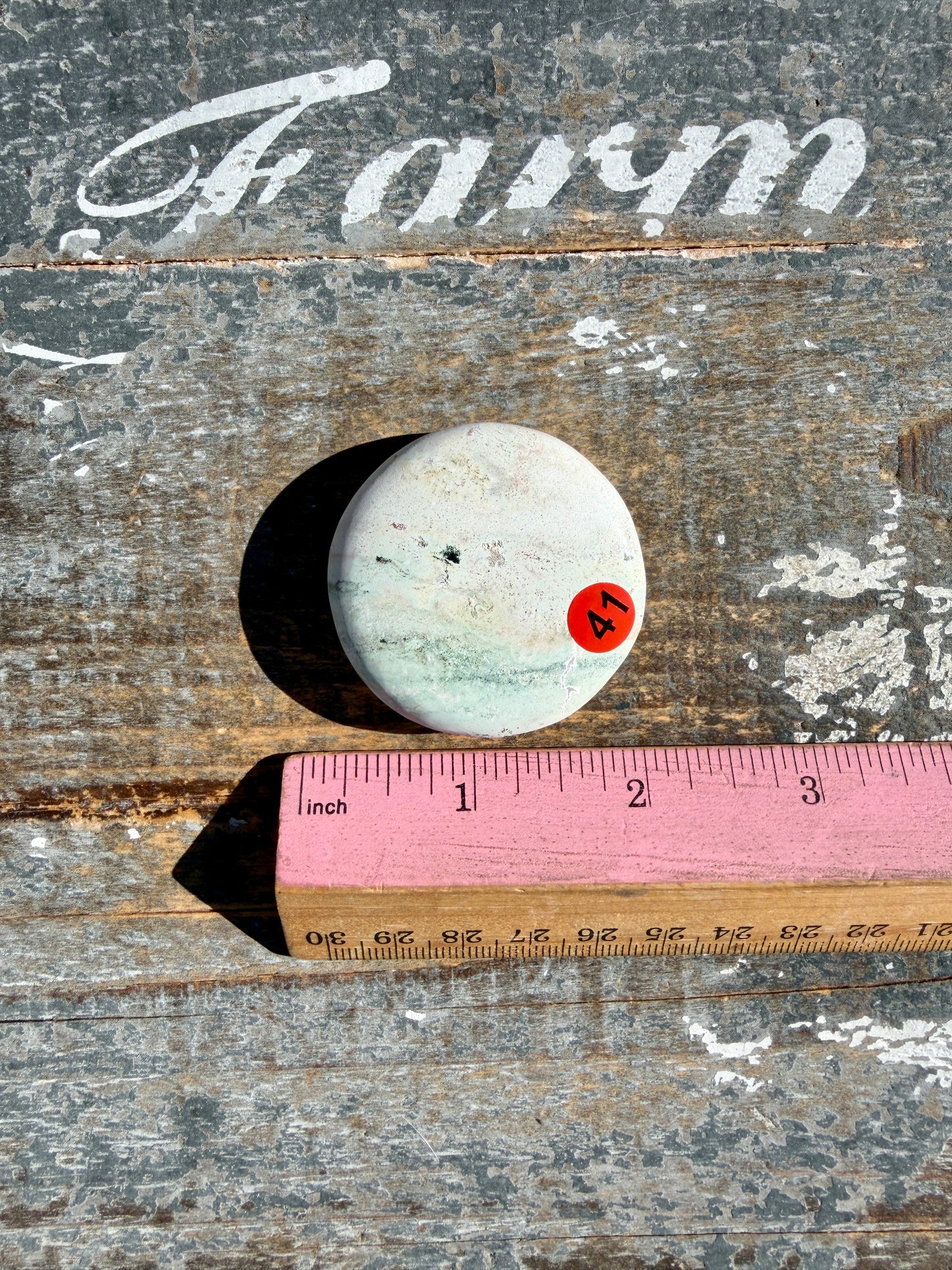 Colorful Unicorn Jasper Medallion | India | Opt 41