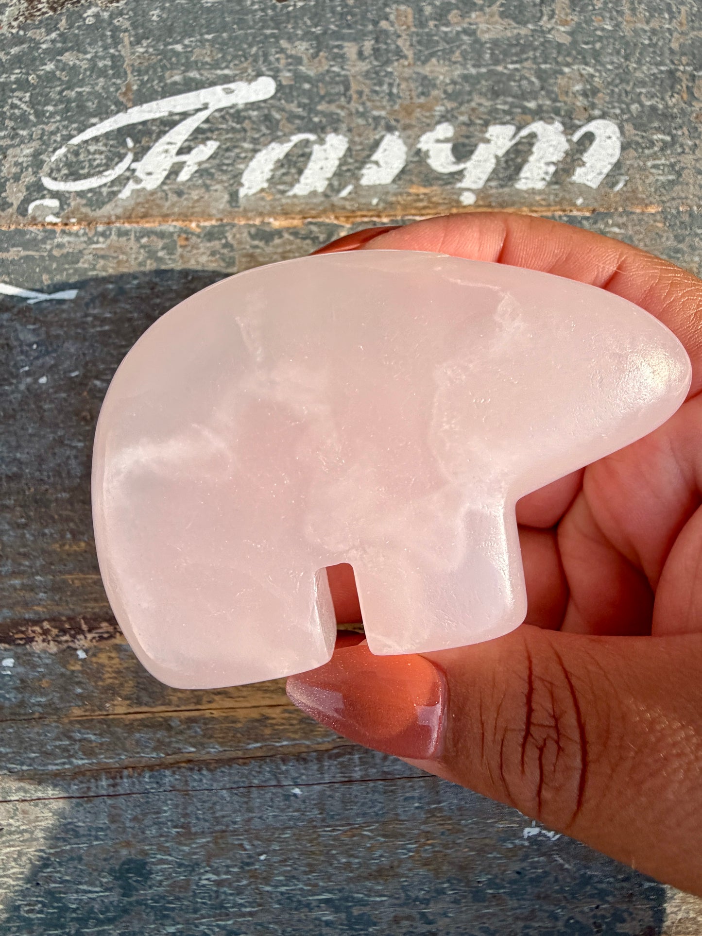 Gorgeous Pink Calcite Bear | Opt P (UV reactive)