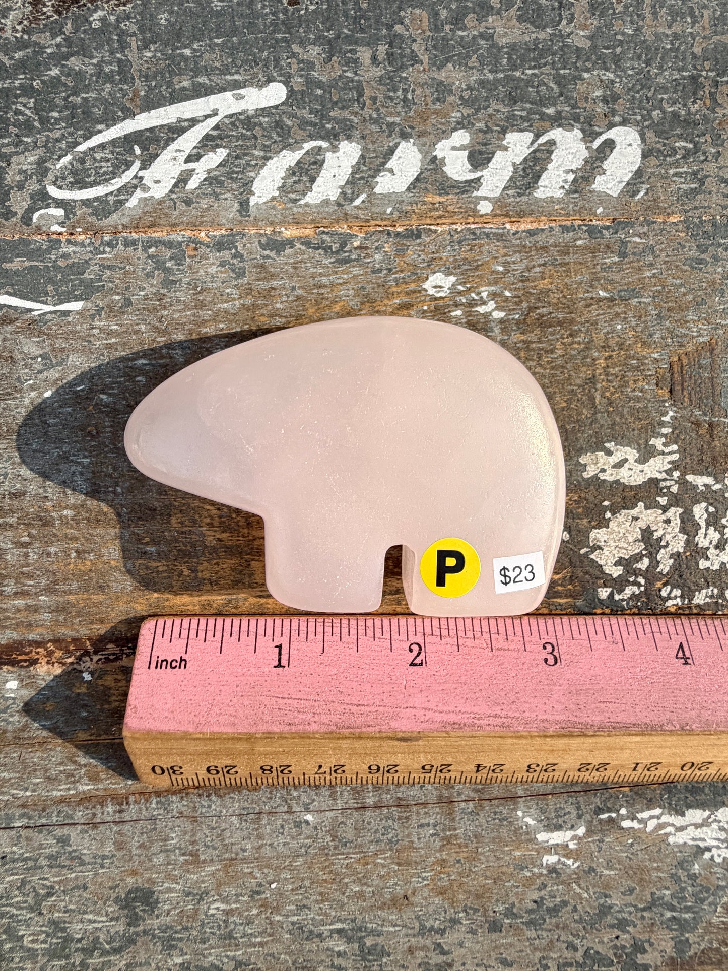 Gorgeous Pink Calcite Bear | Opt P (UV reactive)