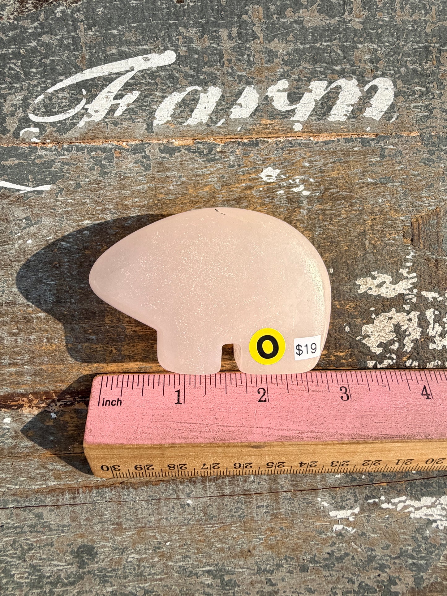 Gorgeous Pink Calcite Bear | Opt O (UV reactive)