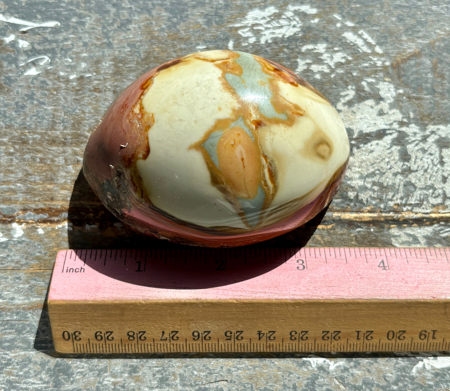 Gorgeous Polychrome Jasper Freeform Half Polished/Half Raw from Madagascar