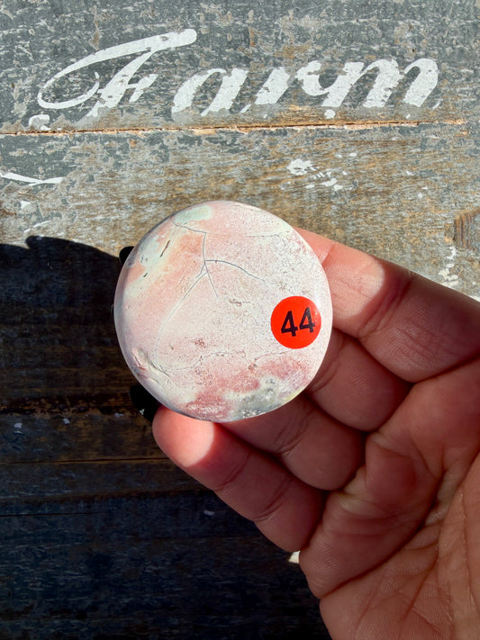 Colorful Unicorn Jasper Medallion | India | Opt 44