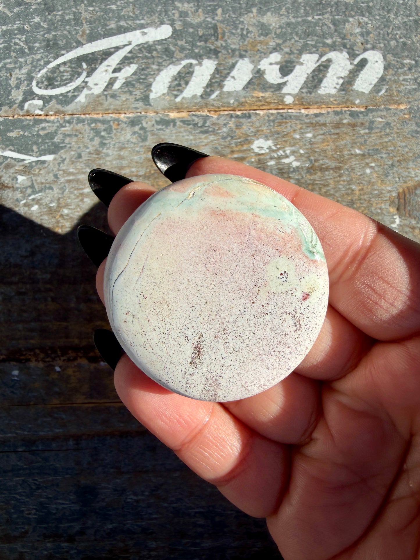 Colorful Unicorn Jasper Medallion | India | Opt 37
