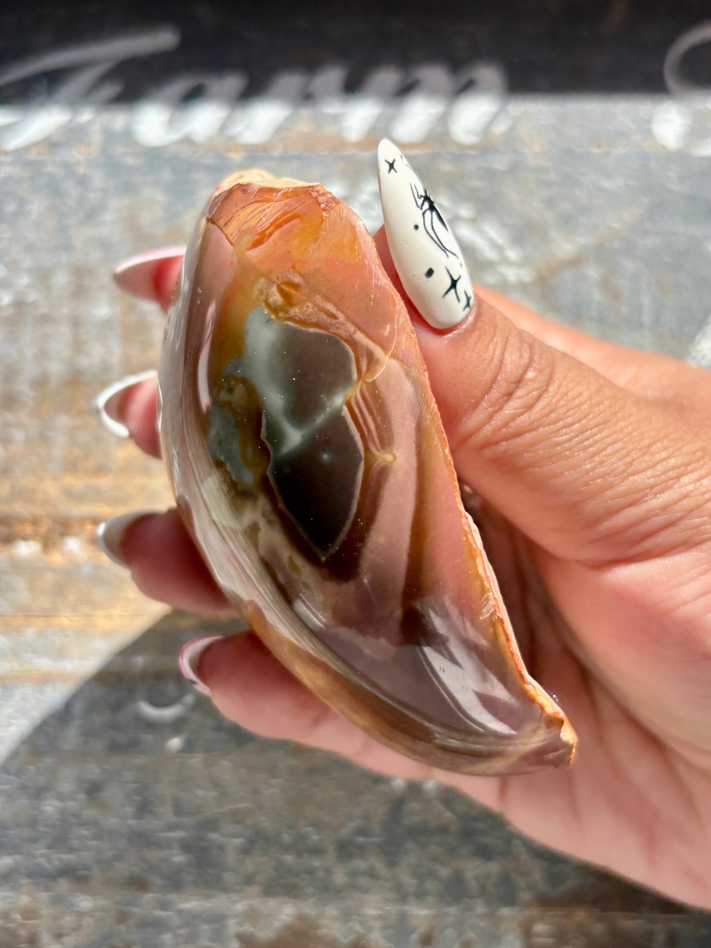 Gorgeous Polychrome Jasper Freeform Half Polished/Half Raw from Madagascar