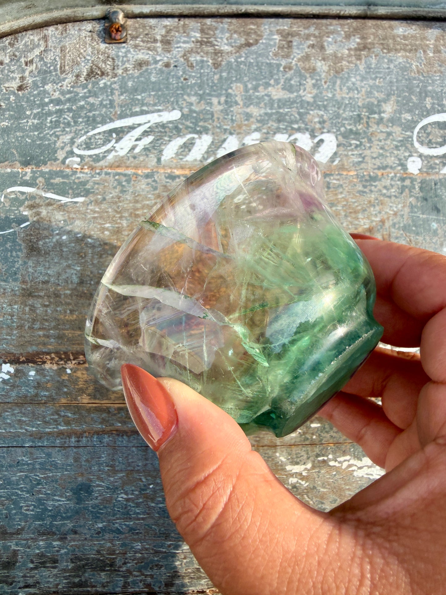 Gorgeous Hand Carved Fluorite Bowl | Opt M