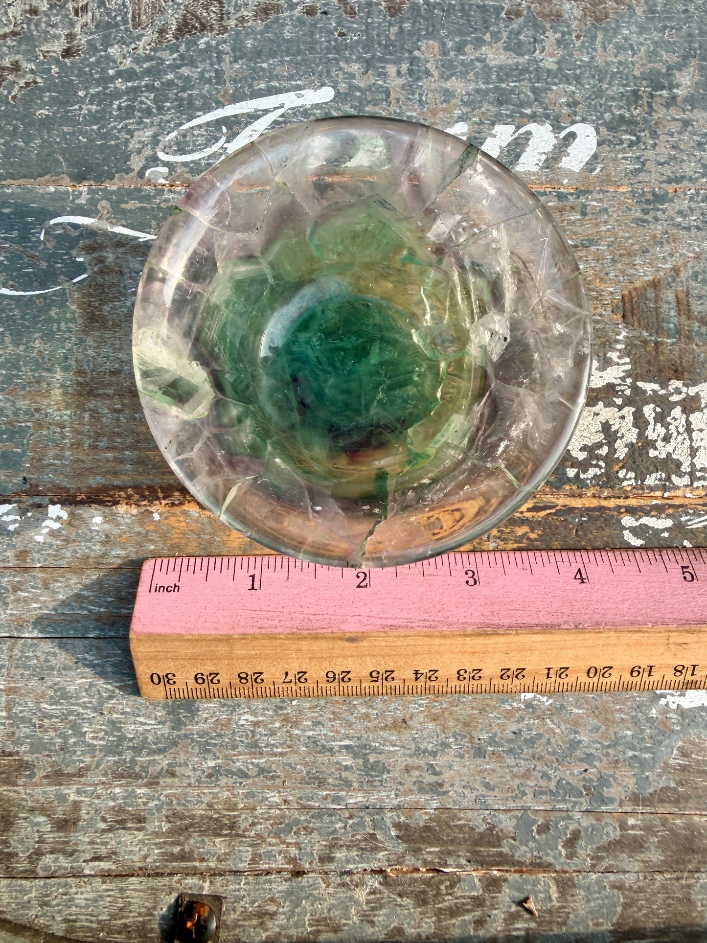 Gorgeous Hand Carved Fluorite Bowl | Opt M