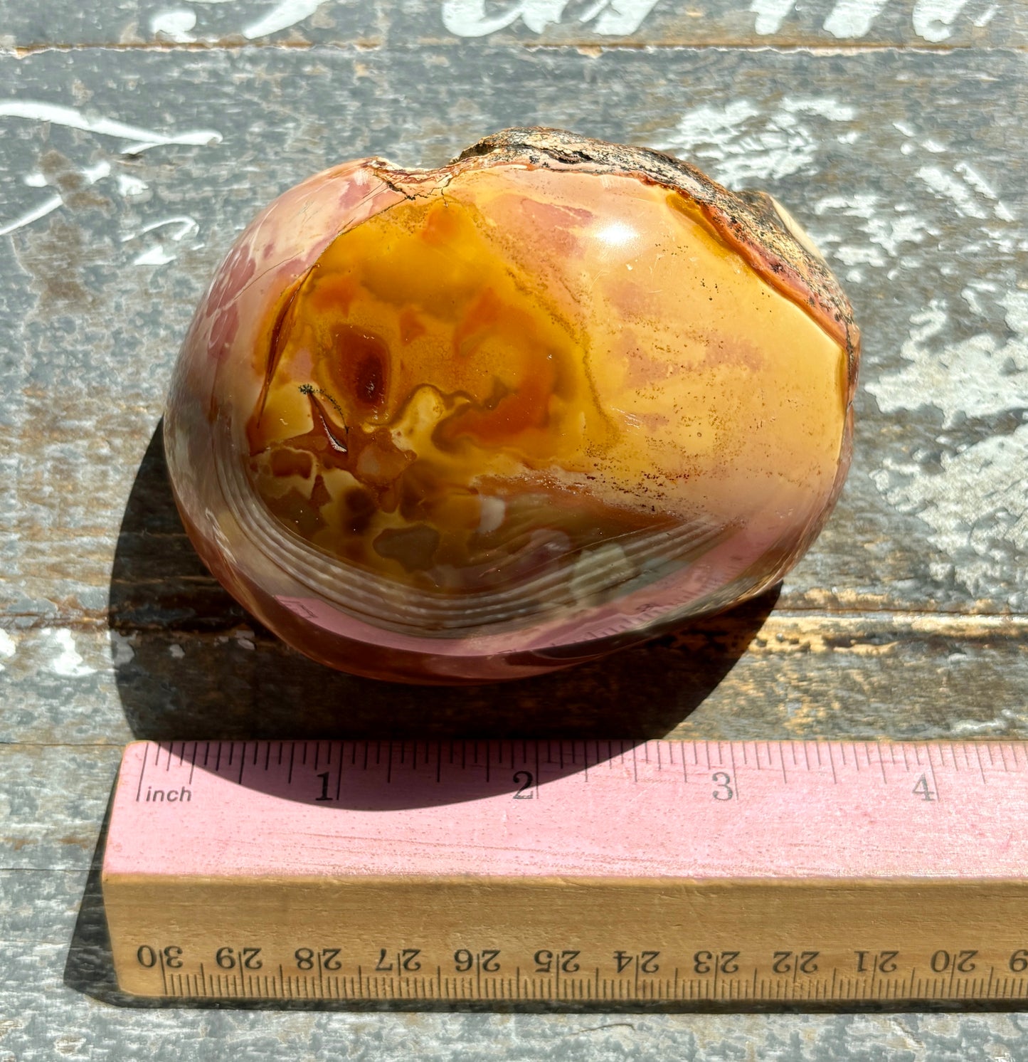 Gorgeous Polychrome Jasper Freeform Half Polished/Half Raw from Madagascar