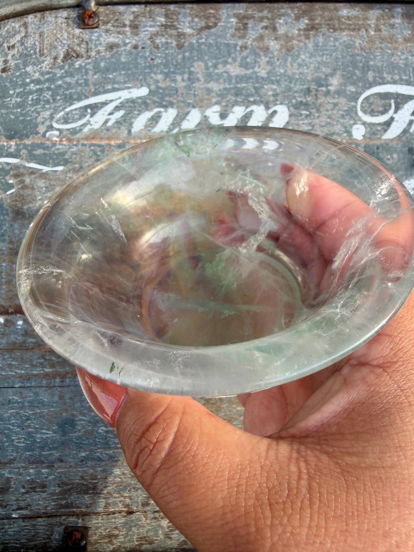 Gorgeous Hand Carved Fluorite Bowl | Opt N