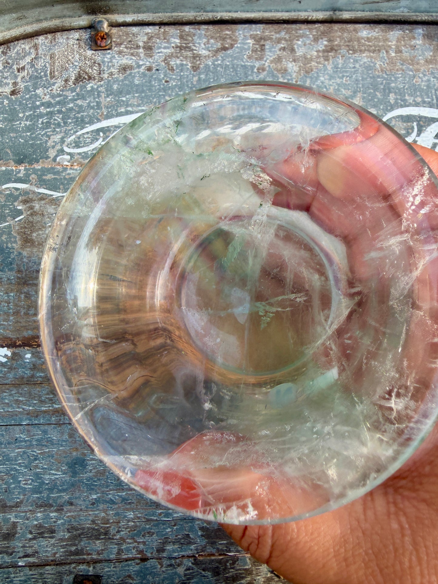 Gorgeous Hand Carved Fluorite Bowl | Opt N