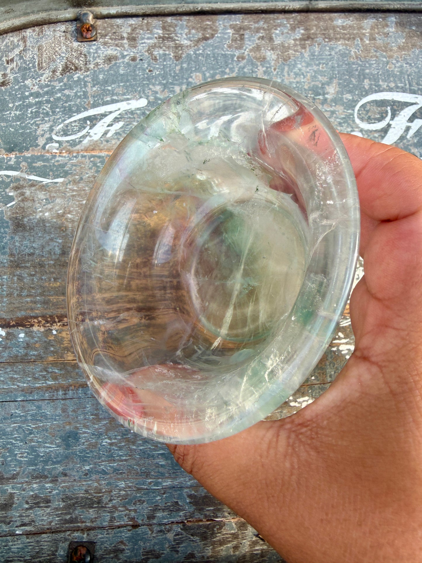 Gorgeous Hand Carved Fluorite Bowl | Opt N