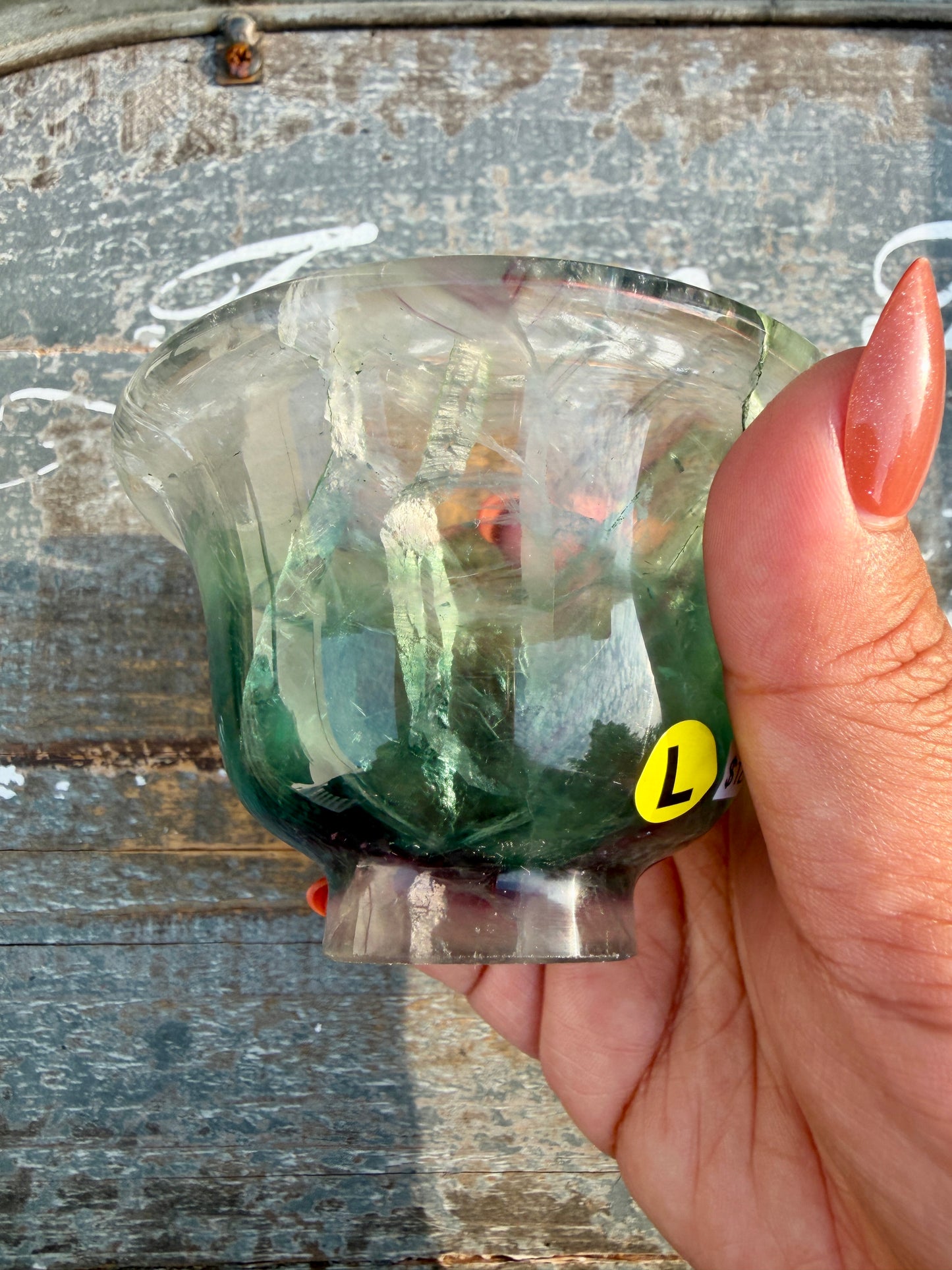 Gorgeous Hand Carved Fluorite Bowl | Opt L
