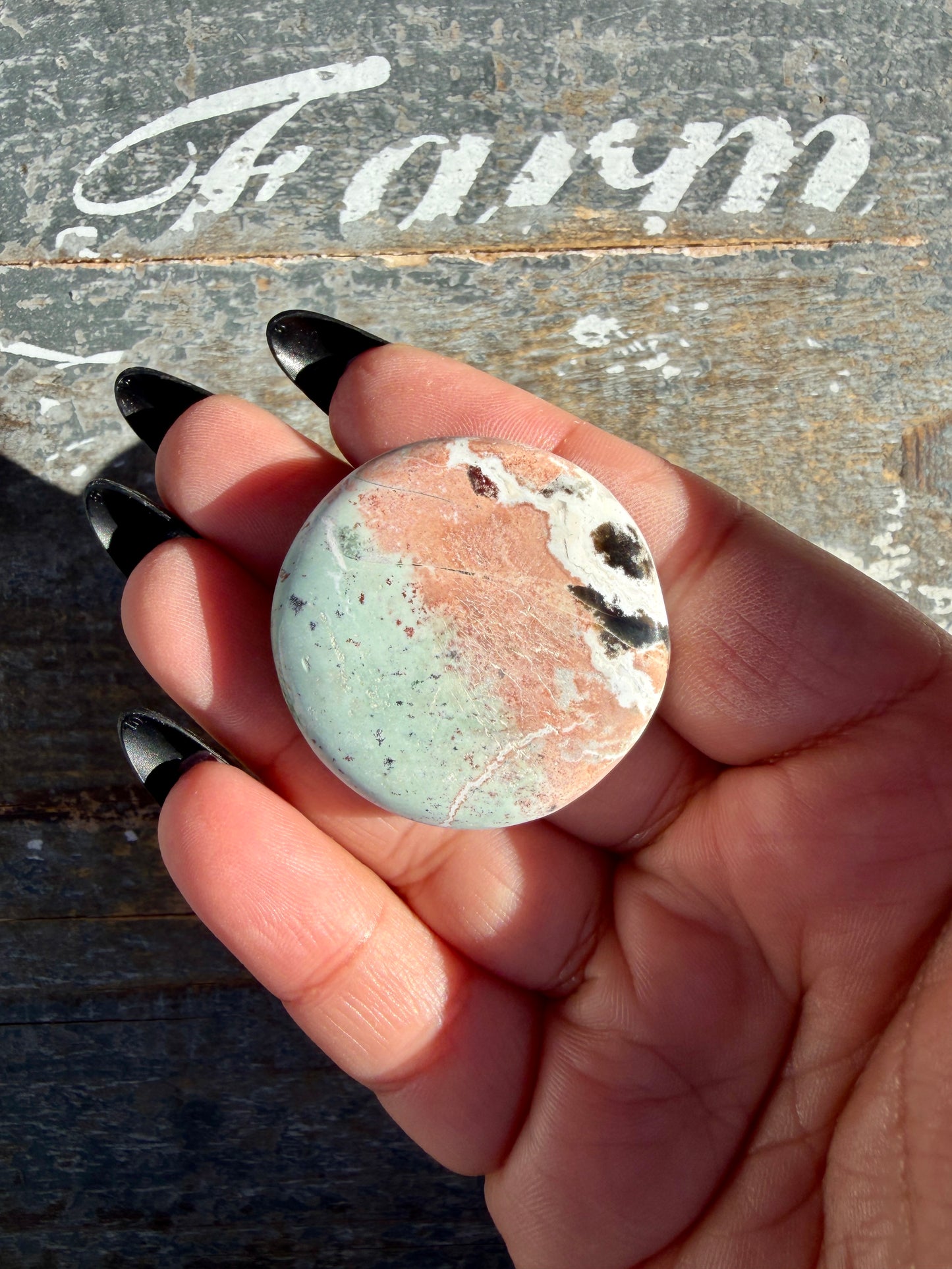 Colorful Unicorn Jasper Medallion | India | Opt 25