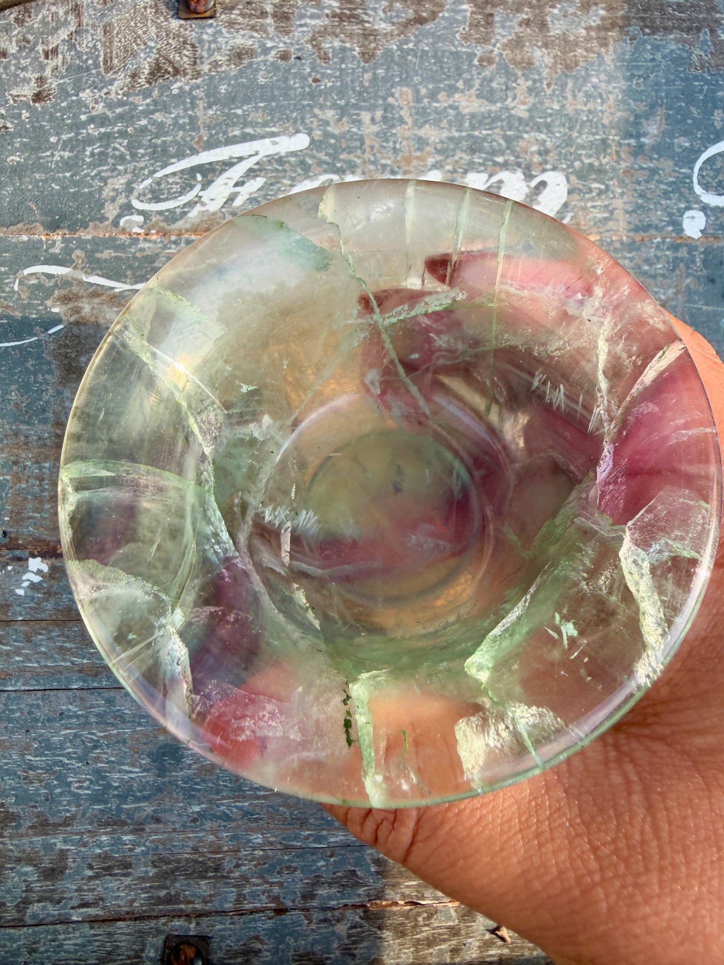 Gorgeous Hand Carved Fluorite Bowl | Opt K