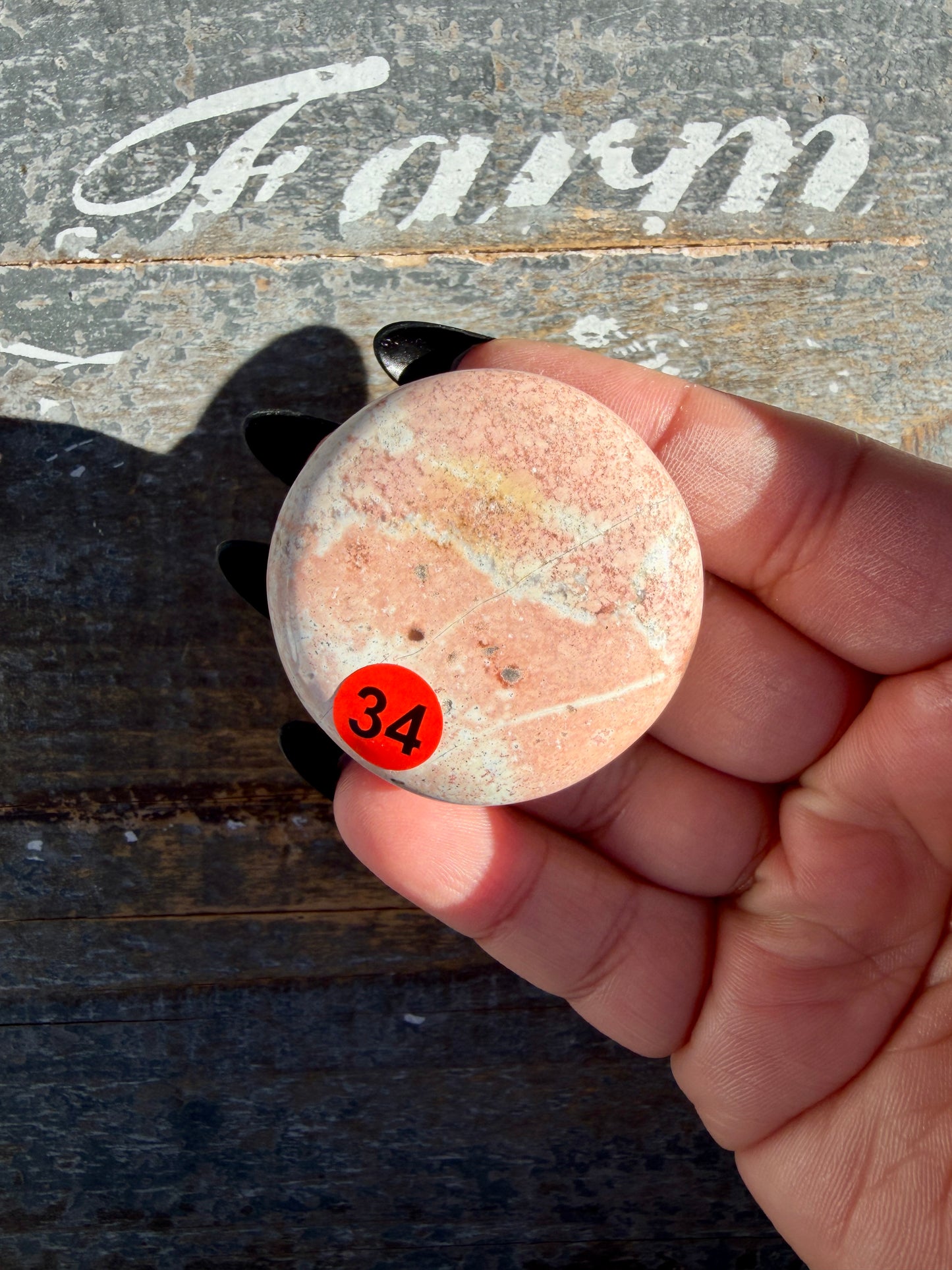 Colorful Unicorn Jasper Medallion | India | Opt 34
