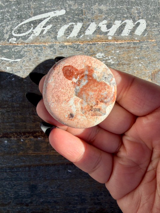 Colorful Unicorn Jasper Medallion | India | Opt 34