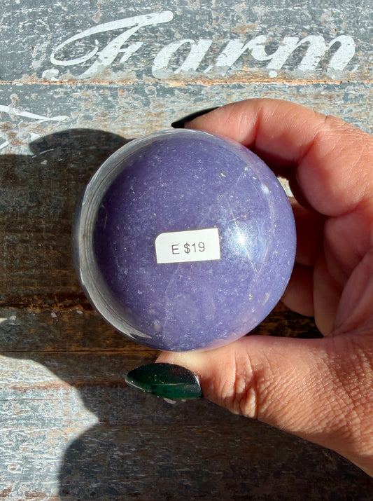 Gorgeous Lepidolite Sphere | Opt E