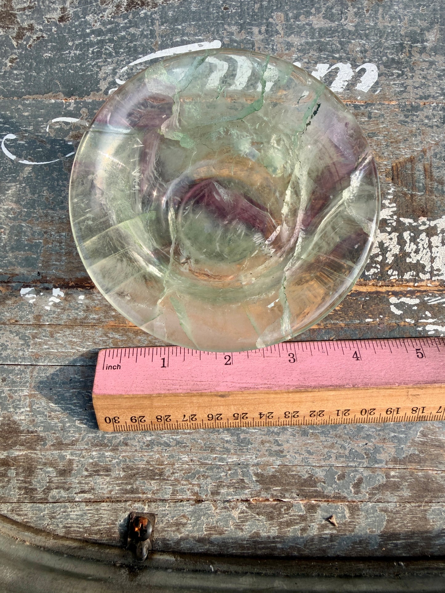 Gorgeous Hand Carved Fluorite Bowl | Opt K