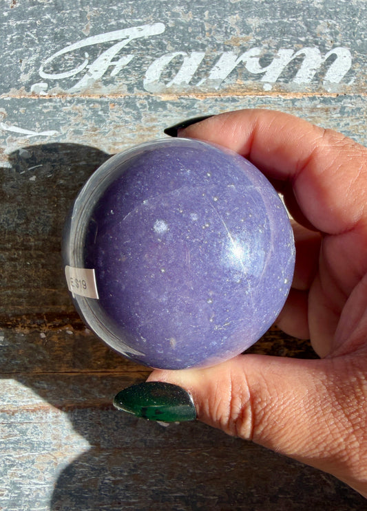 Gorgeous Lepidolite Sphere | Opt E