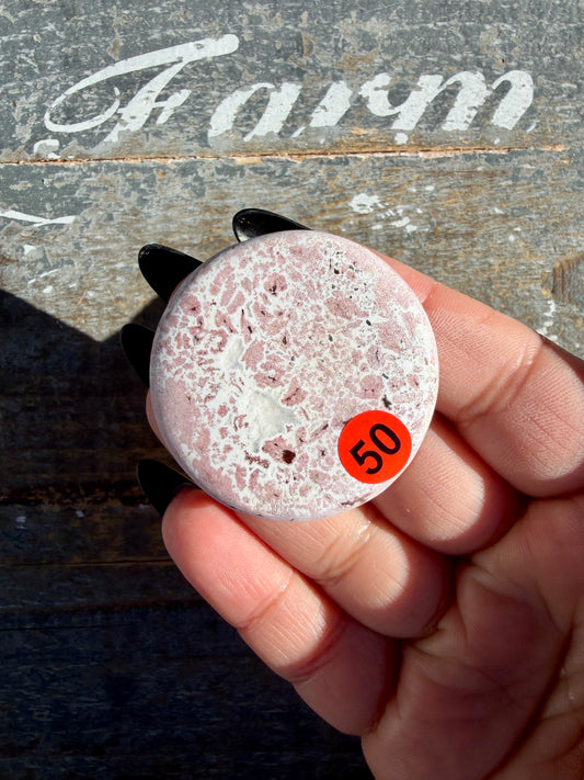 Colorful Unicorn Jasper Medallion | India | Opt 50