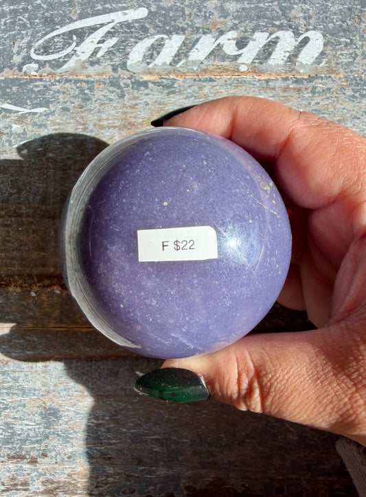 Gorgeous Lepidolite Sphere | Opt F
