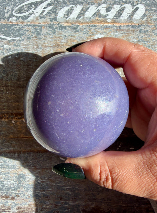 Gorgeous Lepidolite Sphere | Opt F