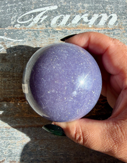 Gorgeous Lepidolite Sphere | Opt D