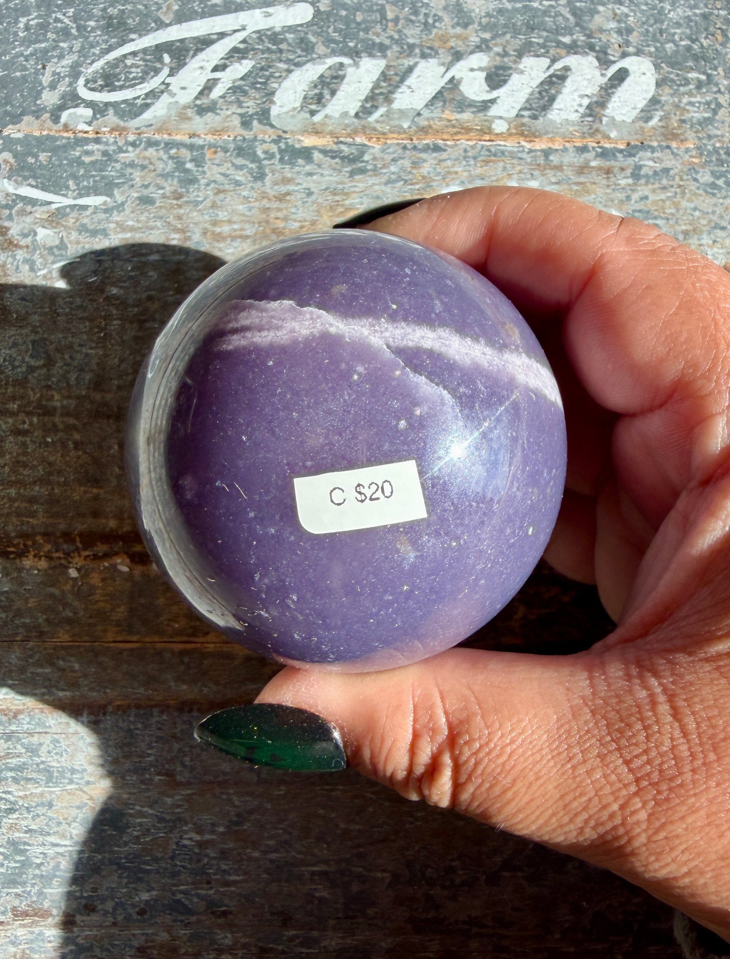 Gorgeous Lepidolite Sphere | Opt C