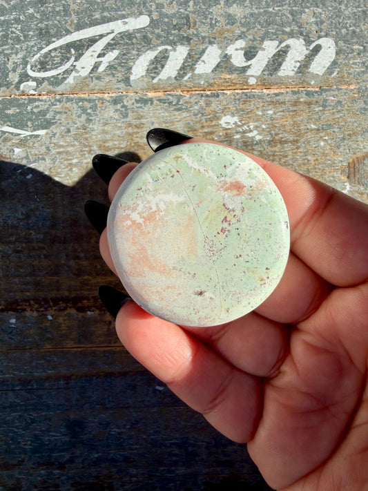 Colorful Unicorn Jasper Medallion | India | Opt 31