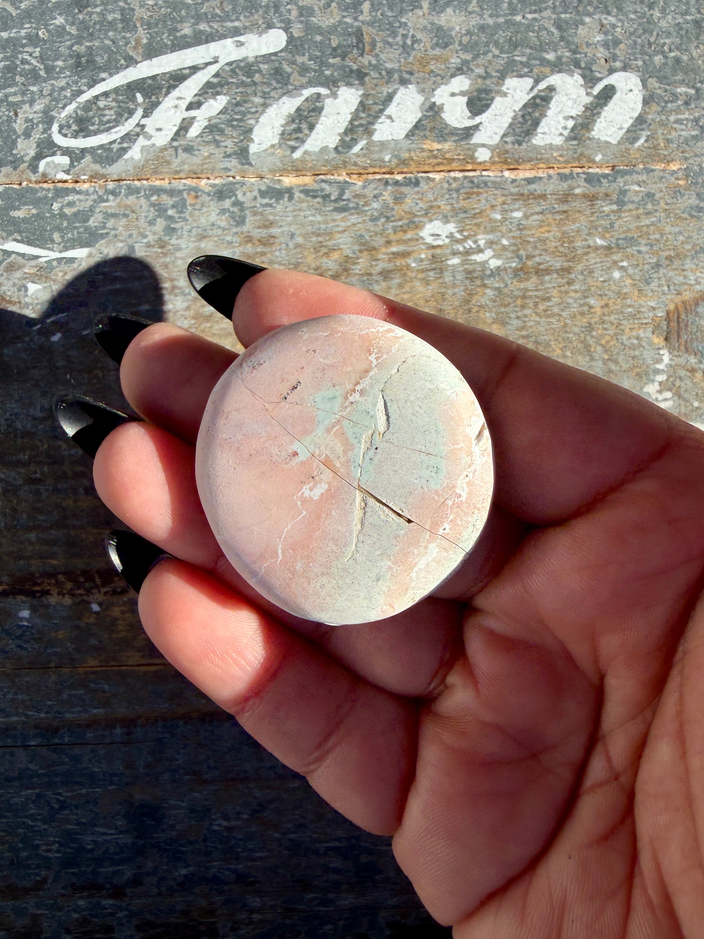 Colorful Unicorn Jasper Medallion | India | Opt 57
