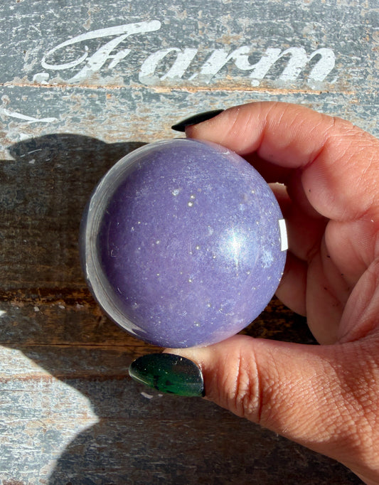 Gorgeous Lepidolite Sphere | Opt B