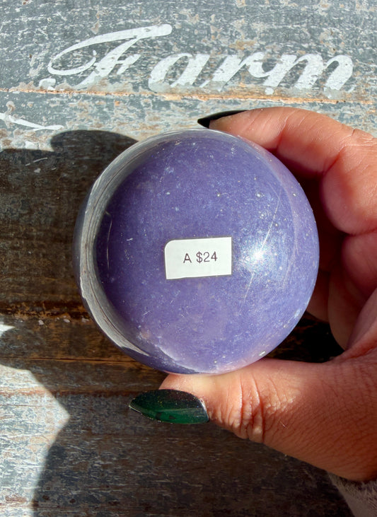 Gorgeous Lepidolite Sphere | Opt A