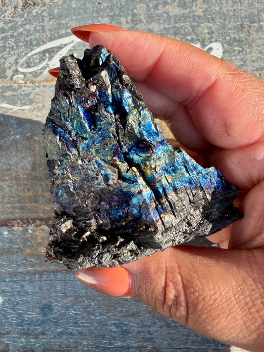Gorgeous Rainbow Iridescent Carbon Specimen | Opt K
