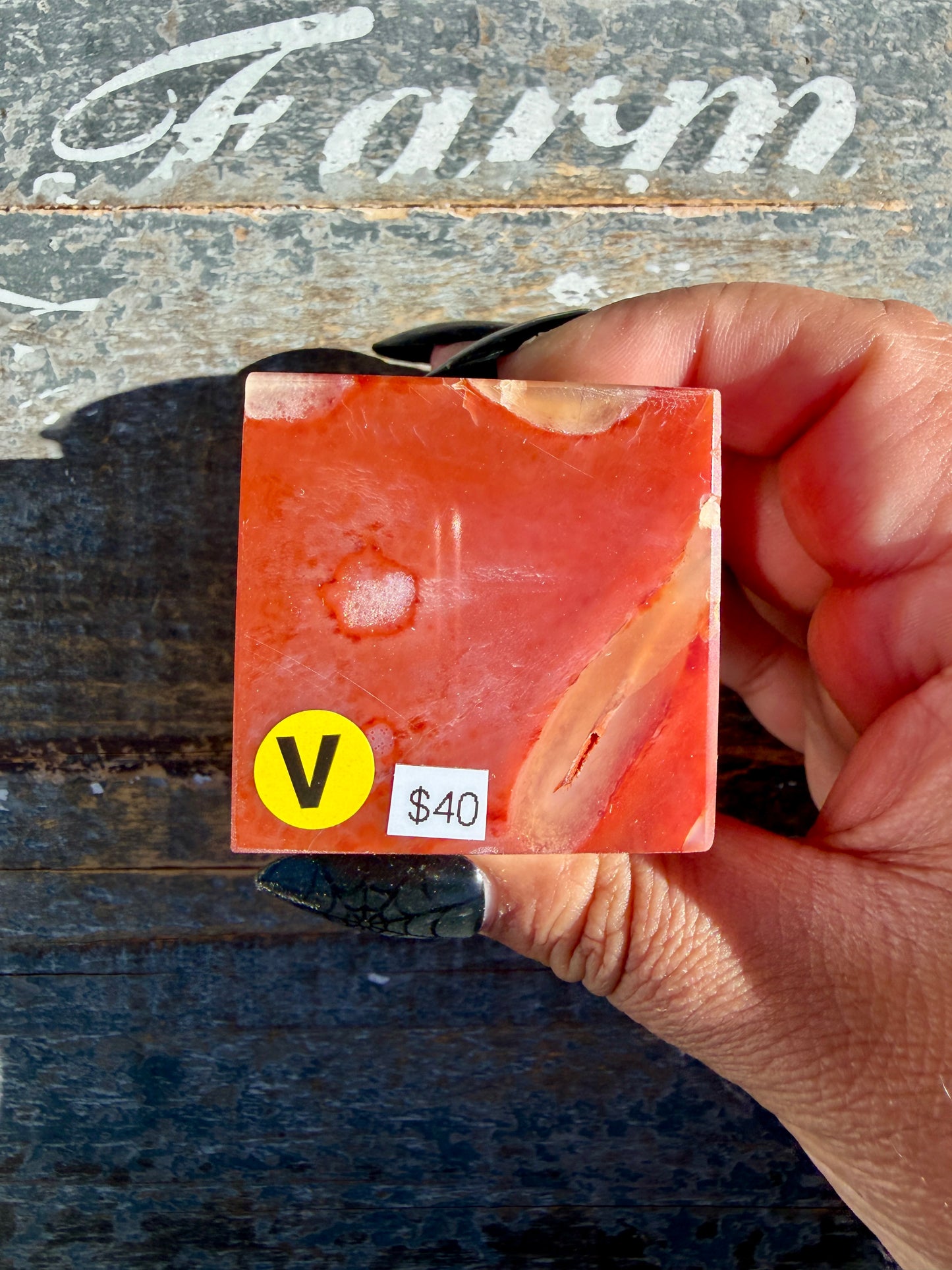 Colorful Carnelian Cube | Madagascar | Opt V