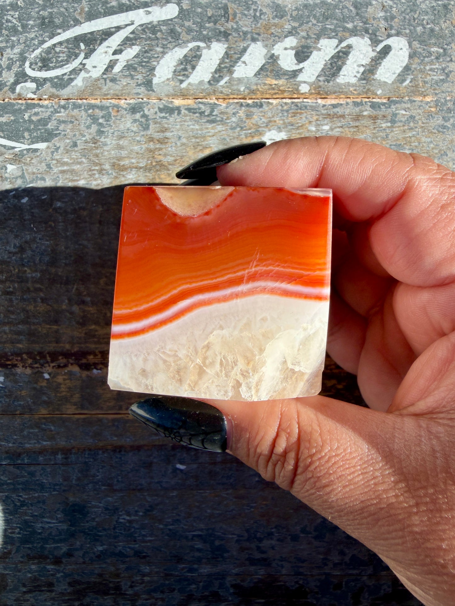 Colorful Carnelian Cube | Madagascar | Opt V