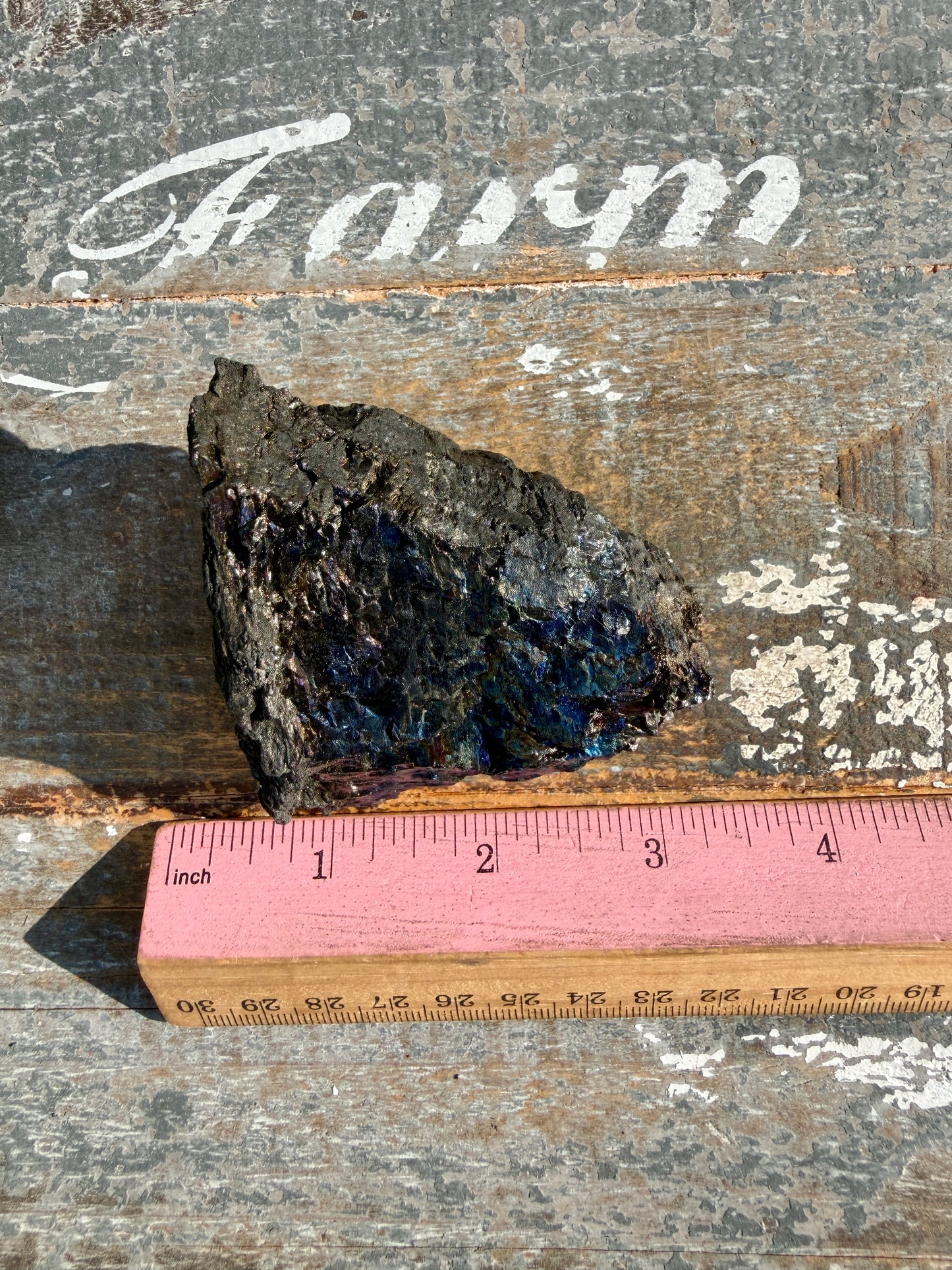 Gorgeous Rainbow Iridescent Carbon Specimen | Opt K