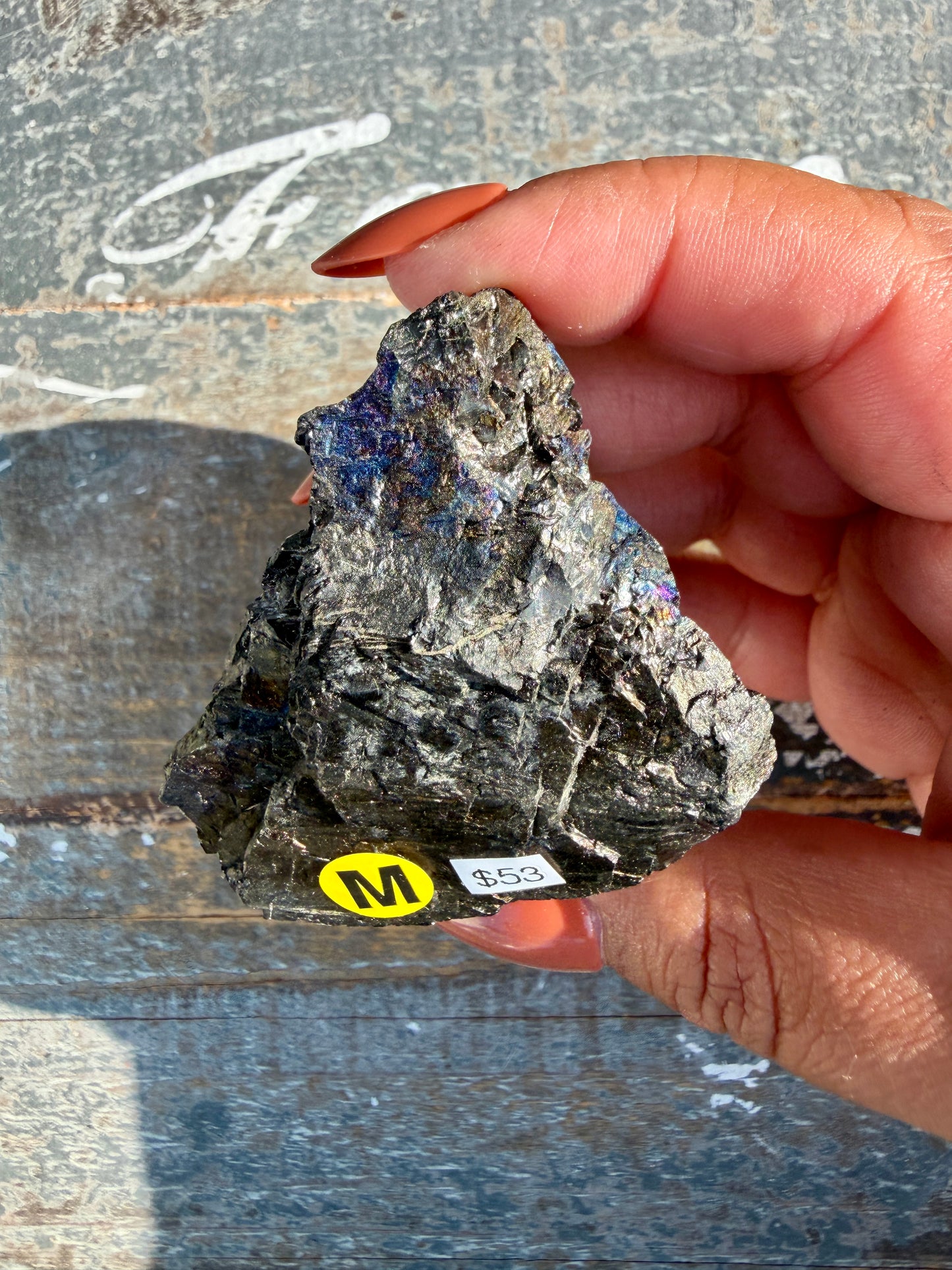 Gorgeous Rainbow Iridescent Carbon Specimen | Opt M