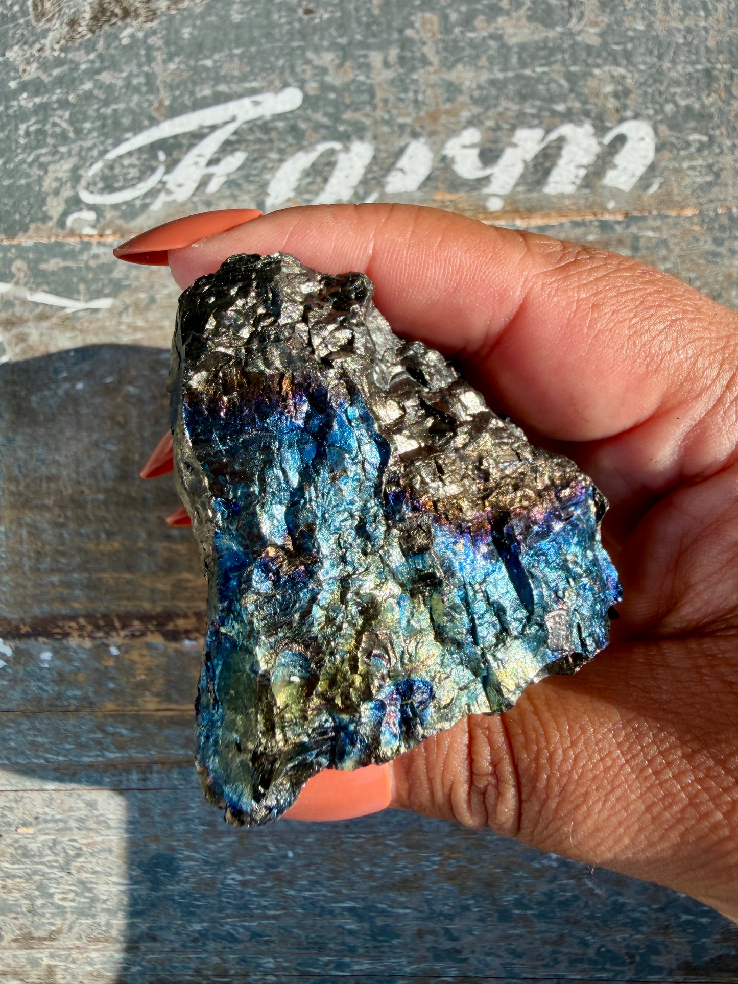 Gorgeous Rainbow Iridescent Carbon Specimen | Opt M