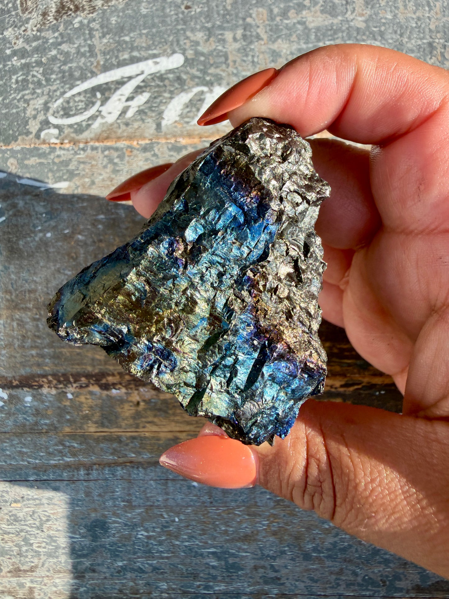 Gorgeous Rainbow Iridescent Carbon Specimen | Opt M