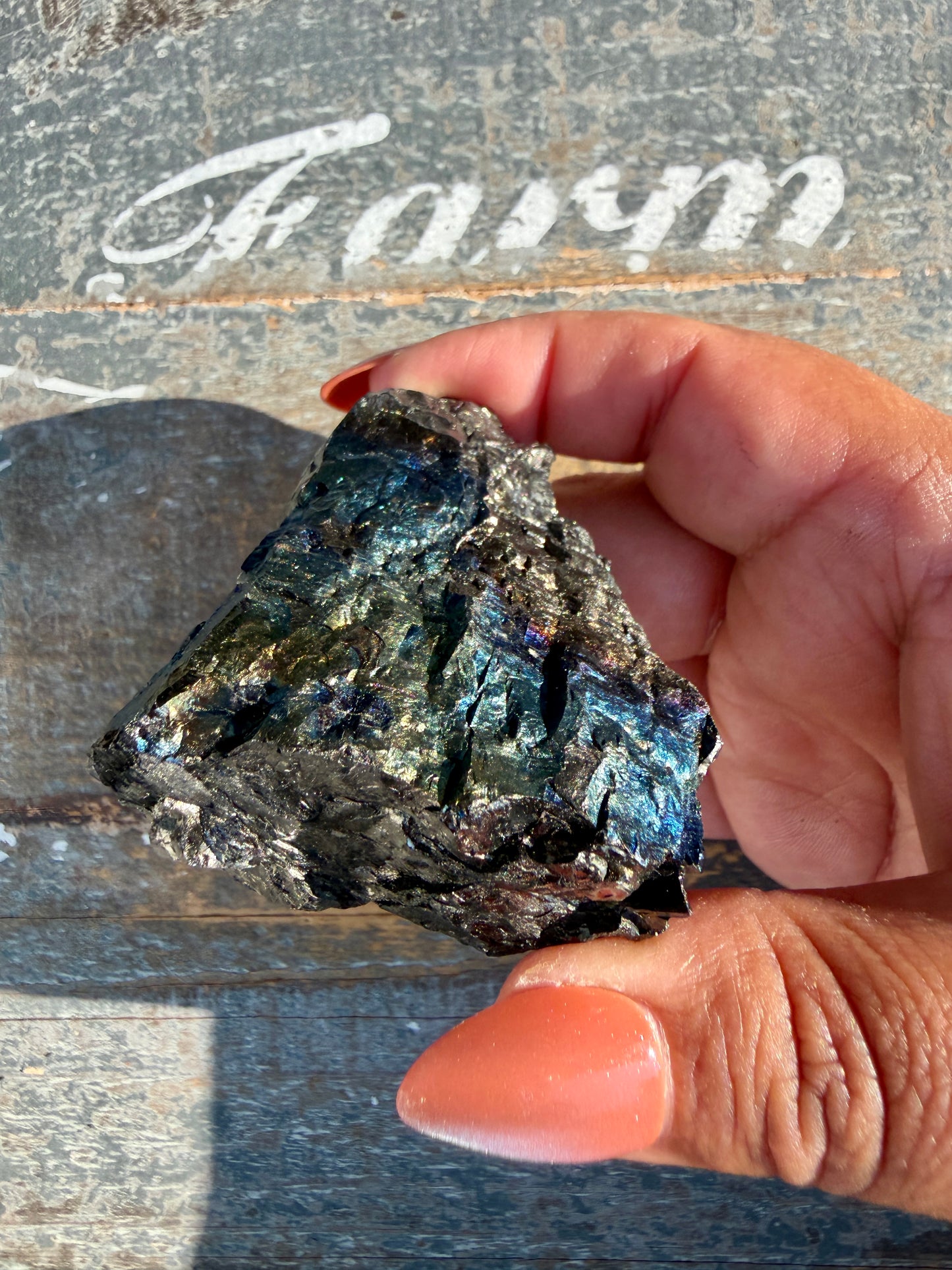 Gorgeous Rainbow Iridescent Carbon Specimen | Opt M