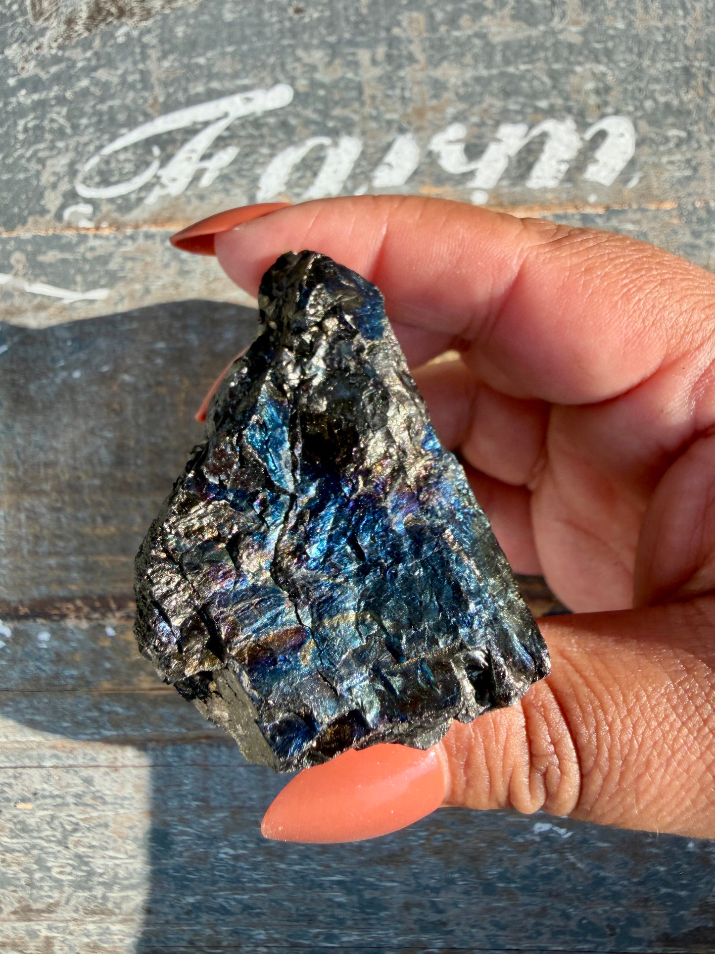 Gorgeous Rainbow Iridescent Carbon Specimen | Opt M