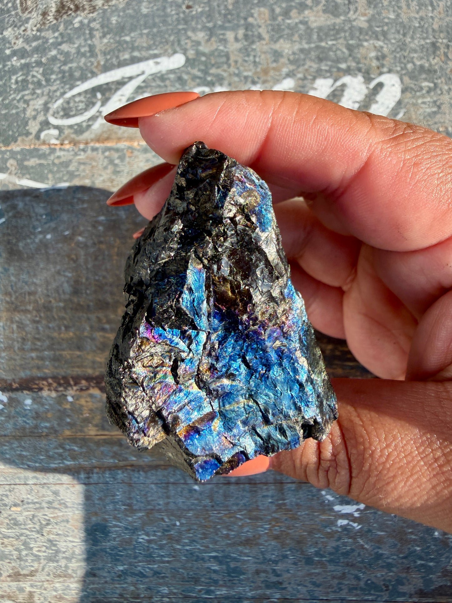 Gorgeous Rainbow Iridescent Carbon Specimen | Opt M