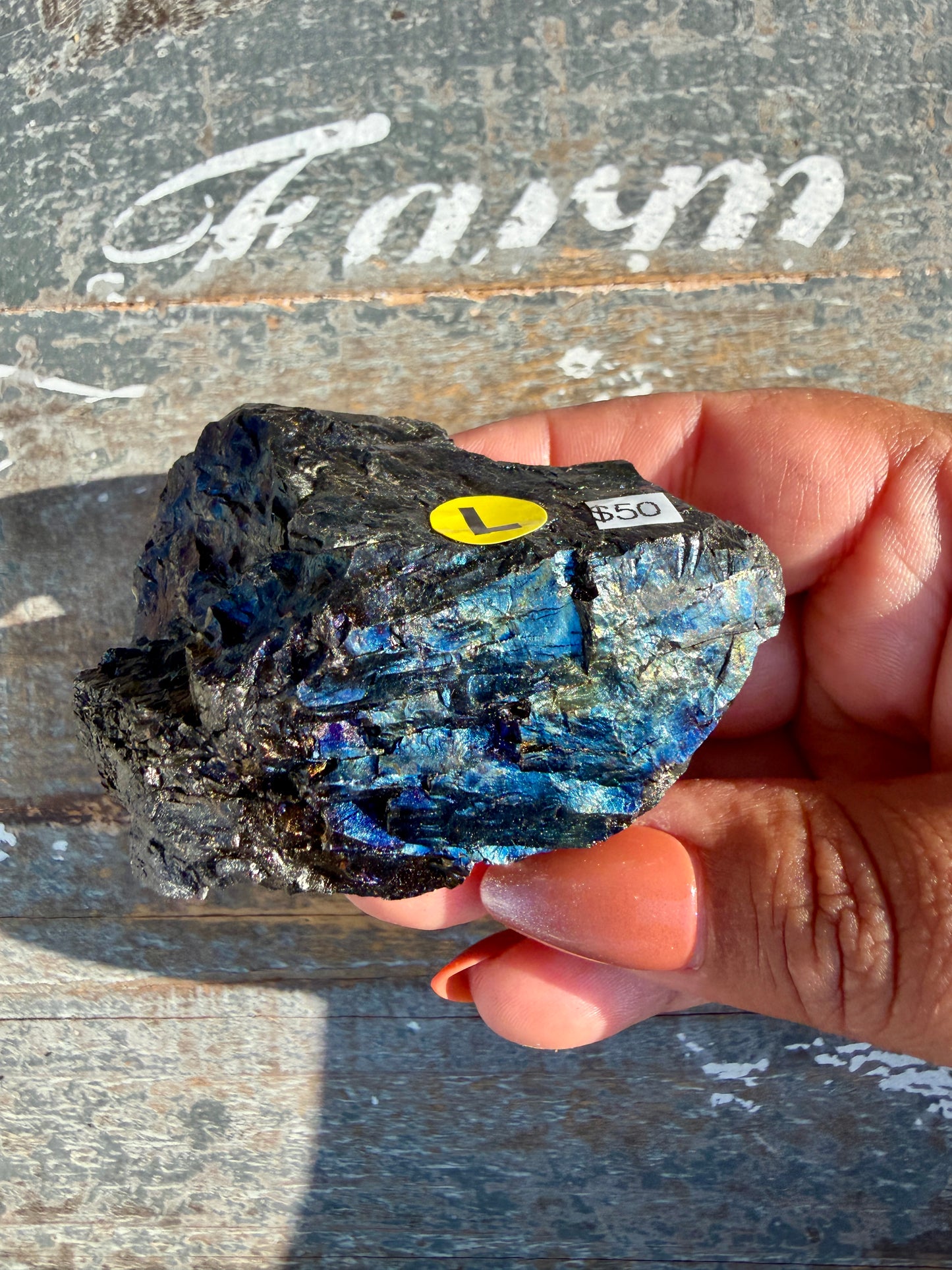 Gorgeous Rainbow Iridescent Carbon Specimen | Opt L